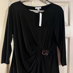 Calvin Klein Black Long Sleeve Dress